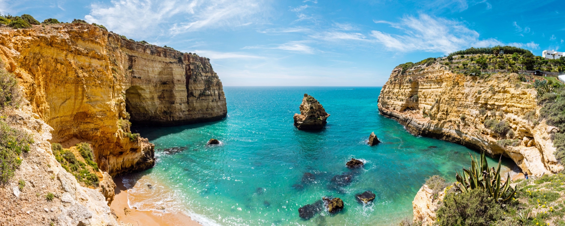 Plage de l'Algarve au Portugal