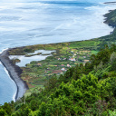 Vue sur une faja des Açores